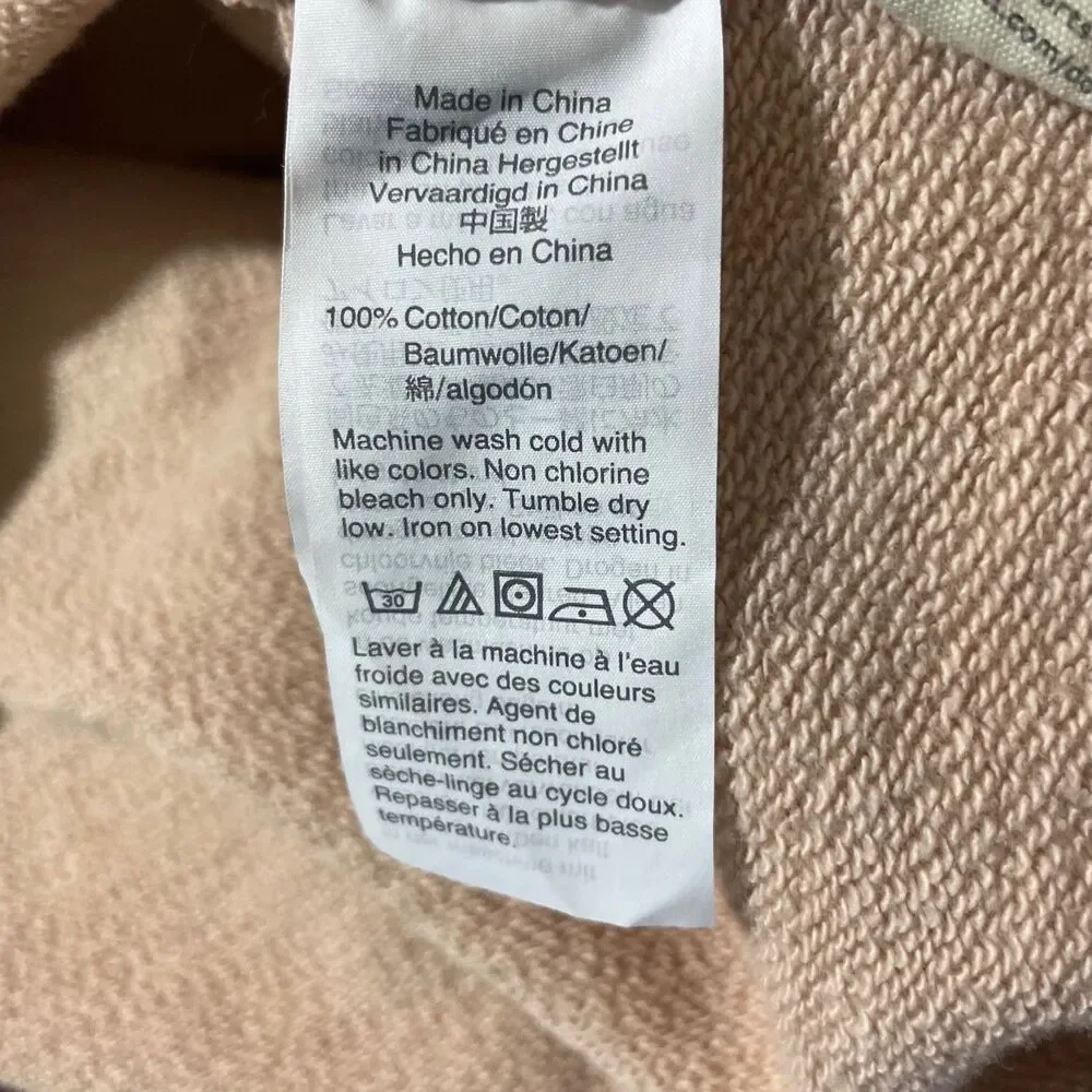 Miles by Madewell Sweater Beige Crew Neck Pullover Long Sleeve Women Size Medium